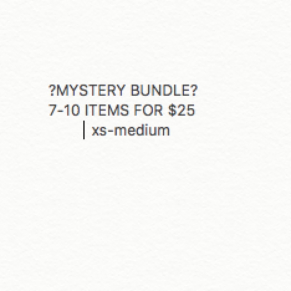 MYSTERY BUNDLE